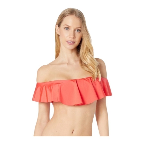 Trina Turk Indo Solids Off-the-Shoulder Bandeau NWT - Picture 1 of 10